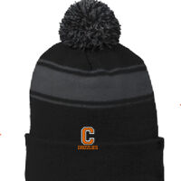 Cal Big C Embroidered - Stripe Pom Pom Beanie Thumbnail