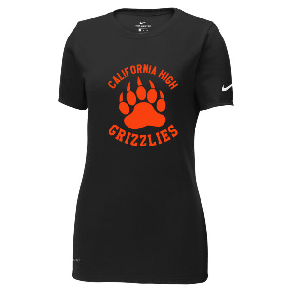 Cal High Grizzlies Paw - Women's Dri FIT Cotton/Poly Scoop Neck Tee Thumbnail